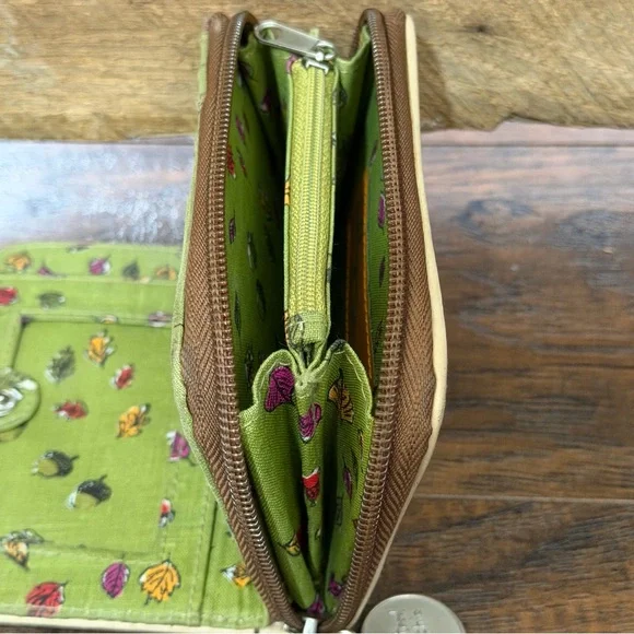 Jeffrey Fulvimari Nature Girl Bobbypin Wallet Zip/Snap - Picture 8 of 11